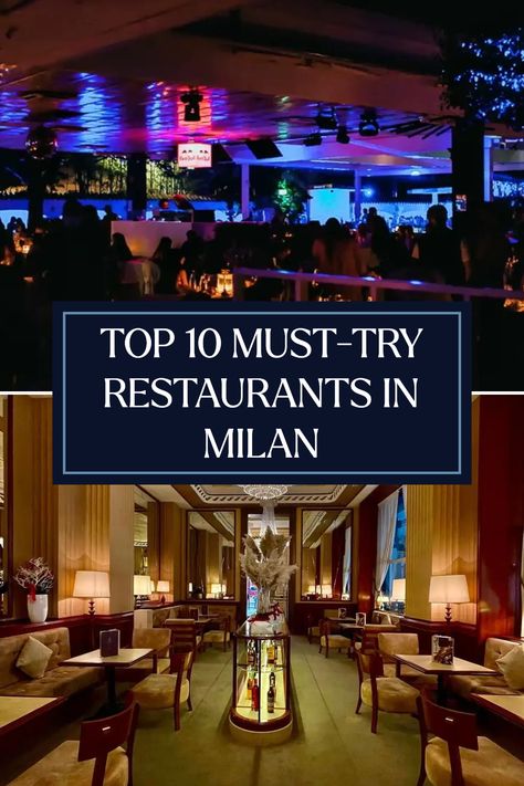 Milan is not just a fashion capital; it's also a paradise for food lovers! Explore our list of the top 10 must-visit restaurants in 2024. From iconic places like Savini Milano 1867, where tradition meets culinary art, to trendy spots like The Beach Club that offer a vibrant dining experience. Get inspired to savor the best of Italian cuisine while indulging in this city’s diverse dining culture. Whether you prefer rustic trattorias or lavish Michelin-starred experiences, your next culinary adventure awaits. Best Places To Eat In Milan, Milano Restaurant, Restaurants In Milan, Milan Restaurants, Top 10 Restaurants, The Beach Club, Galleria Vittorio Emanuele Ii, Italian Favorites, Restaurant Catering