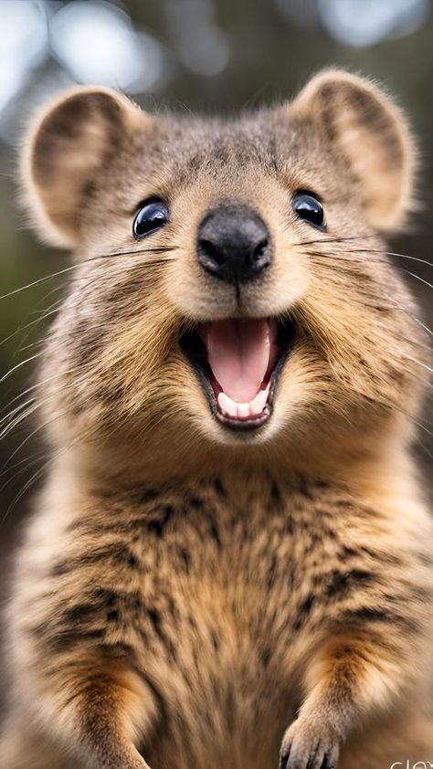 Quokka Aesthetic, Quokka Illustration, Wildlife Conservationist, Quokka Animal, Quokka Baby, Happiest Animal, Australian Mammals, World Wildlife Day, Funny Australian