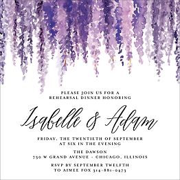 Purple Wedding Invitations Background, Amethyst Wedding Theme, Black And Lavender Wedding, Violet Wedding Theme, Wisteria Wedding Decor, Wedding Invites Purple, Lilac Themed Wedding, Lilac Wedding Invitation, Wedding Invitations Purple