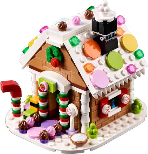 Lego Gingerbread House, Lego Christmas Ornaments, Lego Christmas Village, Lego Candy, Lego Advent, Lego Winter, Lego Challenge, Lego Christmas, Lego Diy