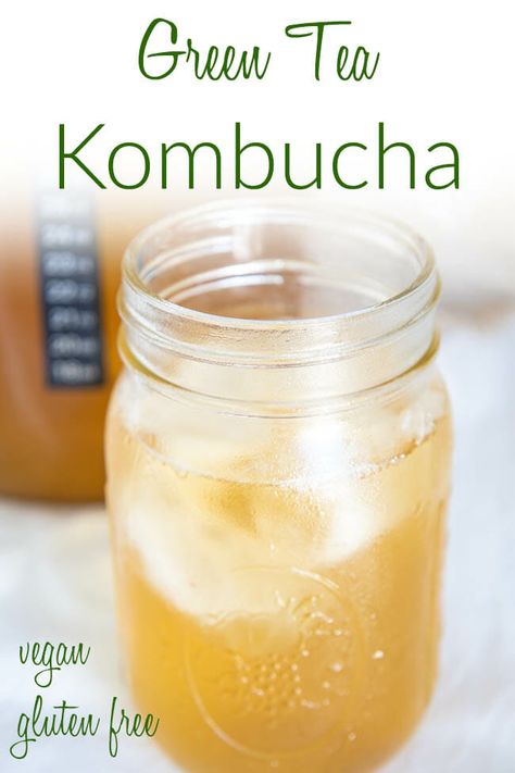 This Green Tea Kombucha is light and refreshing, making it the perfect tea to try! It's mild in flavor compared to kombucha made with black tea. Green Tea Kombucha, Flavor Kombucha, Remedy Kombucha, What To Do With Extra Kombucha Scoby, Kombucha Recipes, Kombucha Starter, Kombucha Health Ade, Kombucha Scoby, Tea Supplies