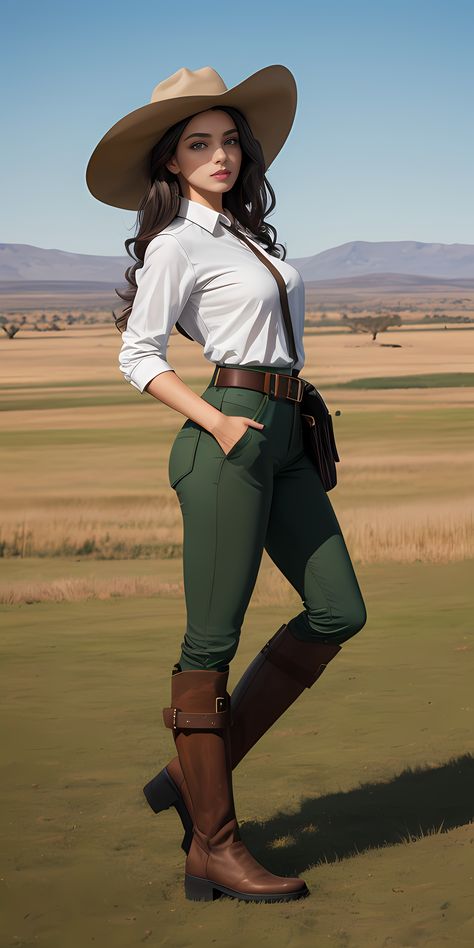 English Hunting style Clothing 015
A lady in English Hunting Clothing，created by “图趣 AI (tu-qu-ai)” software,
Keywords:  AI images, 图趣 AI , a lady, a beauty, in English Hunting Clothing, Shooting Clothing，English Hunting style, Hunting，riding boots，Hunting boots English Hunting Outfit, Cowboy Outfits For Women, English Hunting, Hunting Style, Hunting Clothing, Cowgirl Style Outfits, 90s Trends, Looks Country, Cowboy Outfits