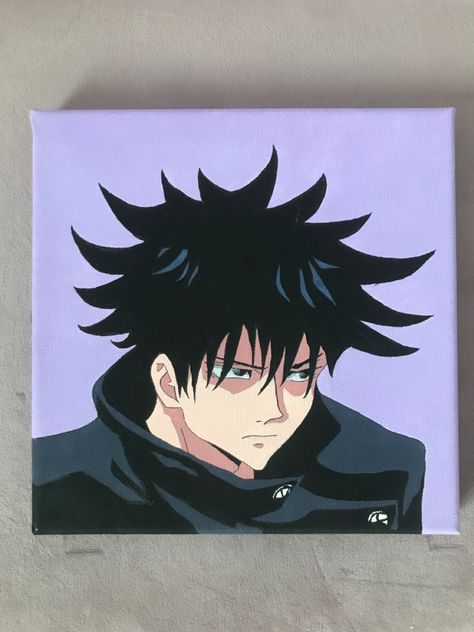 megumi painting on canvas Megumi Painting, Anime Canvas Painting, Anime Painting, Simple Anime, Sketchbook Inspo, Small Canvas Paintings, Creative Gifts For Boyfriend, Cute Paintings, Anime Canvas