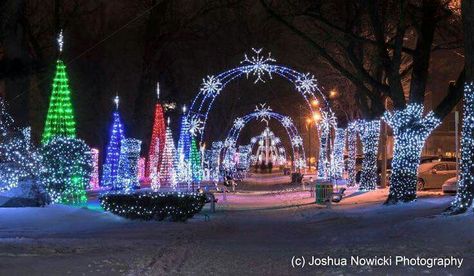 Christmas in St. Joseph, MI Michigan Christmas, St Joseph Michigan, Michigan Winter, Fitness Trail, St Joes, Southwest Michigan, Benton Harbor, Centennial Park, Saint Joseph