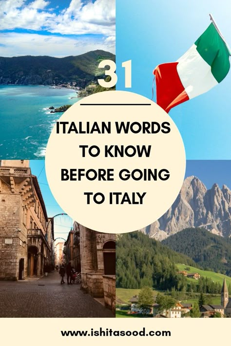 Travel To Italy Tips, Italy Travel Guide Places To Visit, Italy Learning, Travel To Italy Places To Visit, Best Italy Travel Itinerary, Italy Language, Traveling Italy, Traveling To Italy, Best Places To Visit In Italy