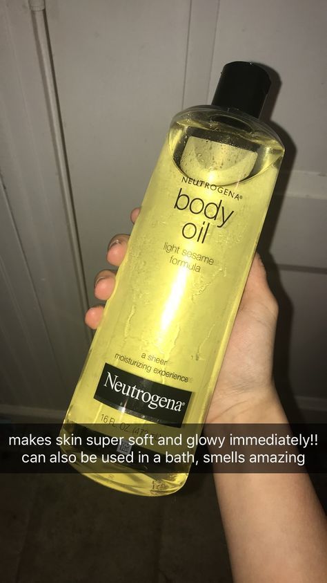 Neutrogena Body Oil, Dry Skin Moisturizer, Scented Body Oil, Body Massage Oil, Bath Oil, Oil Light, Body Hygiene, Bath And Body Works Perfume, Personal Things