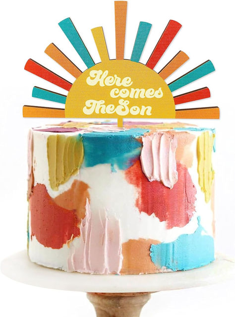 Here Comes the Son Baby Shower Decorations Sunshine Wood Cake Topper Sun Boho Theme Cake Decoration Photo Booth Props Sun Party Supplies (Son-Wood)… #ad #herecomestheson #babyshower #babyshowerideas #babyshowersupplies #babyshowertheme #babyshowercake #caketopper Boho Theme Cake, Sun Cake, Retro Baby Showers, Boy Baby Shower Decor, Here Comes The Son, Wood Cake Topper, Sunshine Baby Showers, Baby Shower Theme Decorations, Wood Cake