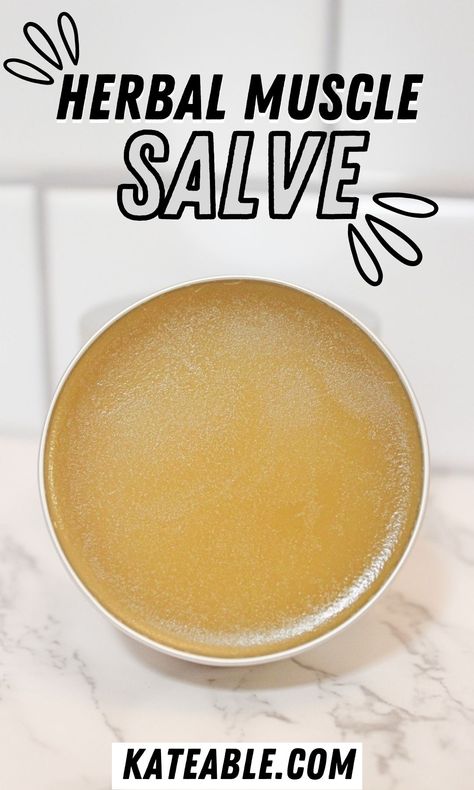 Sore Muscle Salve Recipe, Herbs For Muscle Growth, Herbal Muscle Relaxer, Muscle Salve Recipe, Sore Muscle Salve, Homemade Massage Oil, Cramps Remedies, Natural Muscle Relaxer, Pain Relief Salve