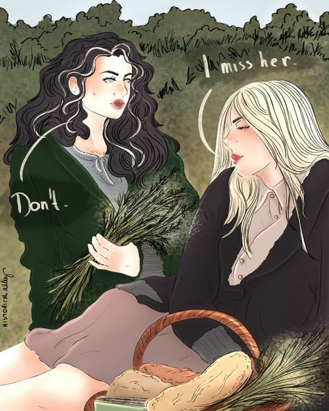 Pandora Fanart Marauders, Black Sisters Art, Bellatrix And Narcissa, Marylily Fanart Marauders, Sirius Black And Marlene Mckinnon Fanart, Wolfstar Cutegirlsart, Marauders Fan Art Marlene, Marauders Art, Malfoy Family