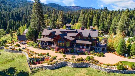 Lodge Bedroom, Luxury Ranch, California Outdoor, Mountain Ranch, Water Bladder, Copper Roof, Valley View, Forest Service, Sierra Nevada