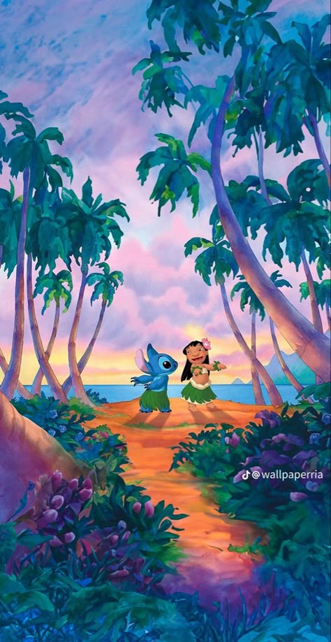 Lilo And Stitch Movie, ليلو وستيتش, Wallpaper Backgrounds Aesthetic, Aesthetic Disney, Lilo Und Stitch, Iphone Themes, Lilo And Stitch Drawings, Disney Pixar Movies, Disney Characters Videos