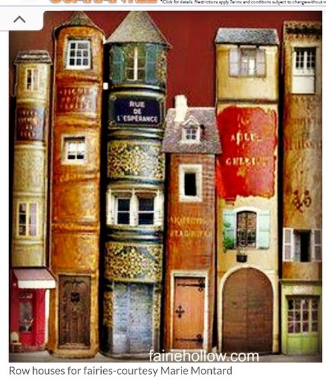 Old Book Crafts, Bookshelf Art, Altered Book Art, Magical Fairy, Book Sculpture, Fairy Garden Houses, Miniature Rooms, Fairy Book, Book Shelves