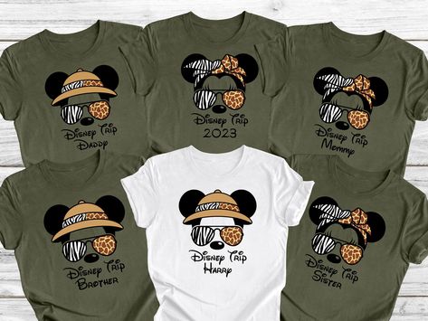 Custom Animal Kingdom Safari Shirt Disney Trip Safari Shirt - Etsy Disney Shirts Matching, Animal Kingdom Outfit, Disney Family Outfits, Animal Kingdom Safari, Family Disney Shirts Matching, Custom Disney Shirts, Disney Family Vacation Shirts, Matching Family Shirt, Animal Kingdom Shirts