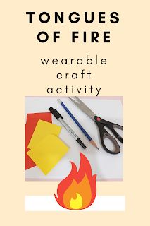 Everything is Grace: Tongues of Fire Wearable Craft Activity Tongues Of Fire Craft, Pentecost Sunday Crafts, Pentecost Sunday School, Holy Spirit Craft, Pentecost Craft, Tongues Of Fire, Gifts Of The Holy Spirit, Fire Crafts, Pentecost Sunday