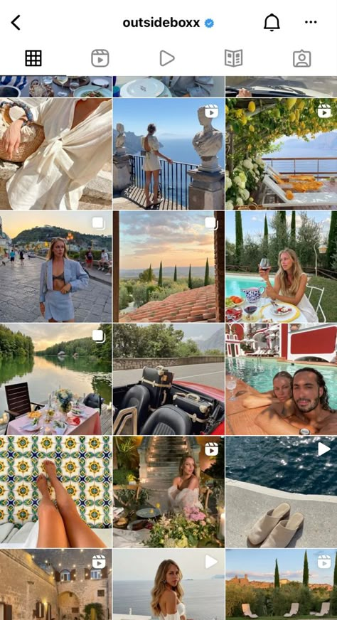 Travel Instagram Aesthetic, Travel Ig Post Ideas, Travel Feed Instagram, Travel Influencer Aesthetic, Instagram Feed Ideas Travel, Aesthetic Instagram Feed Travel, Mediterranean Instagram Feed, Italy Feed Instagram, Aesthetic Travel Instagram Stories