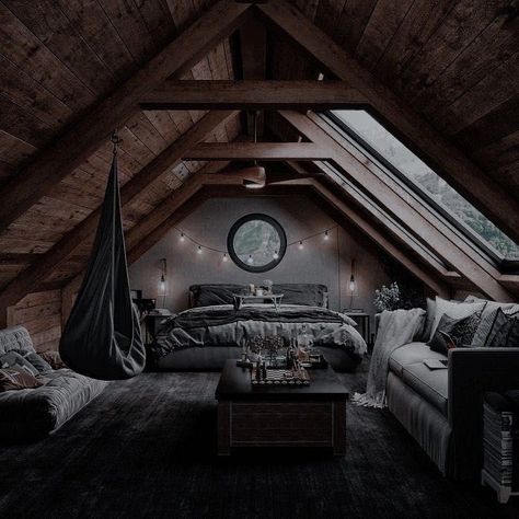 Small Wardrobe, Dark Home, Attic Bedroom, Dream House Rooms, Aesthetic Rooms, Dream Room Inspiration, Dream House Interior, Wardrobe Design, Room Inspiration Bedroom