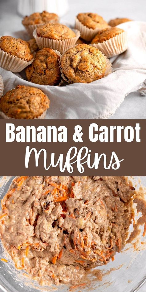 Gluten Free Carrot Muffins, Apple Carrot Muffins, Carrot Muffin Recipe, Banana Carrot Muffins, Carrot Muffins, Apple Muffins, Healthy Apple, Healthy Muffins, Breakfast Muffins