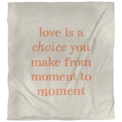 East Urban Home Handwritten Love Is A Choice Quote Duvet Cover - Microfiber Size: King Duvet Cover, Color: White/Orange Spread Love Quotes, Quotes Handwritten, Quote Single, Orange Duvet Covers, Love Is A Choice, Choices Quotes, Single Quotes, Mental Training, Single Duvet Cover