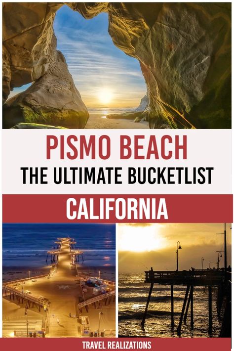 California Places To Visit, Pismo Beach California, Avila Beach, Nature Enthusiast, Los Angeles Travel, Usa Travel Guide, Pismo Beach, Beach Vacations, Usa Travel Destinations