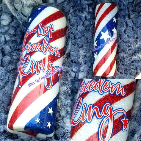 4th Of July Tumbler Ideas, Patriotic Tumblers, Ideas For Cricut Projects, Beach Tumblers, Epoxy Mugs, Yeti Designs, Making Tumblers, Tumbler Business, Tumbler Inspiration