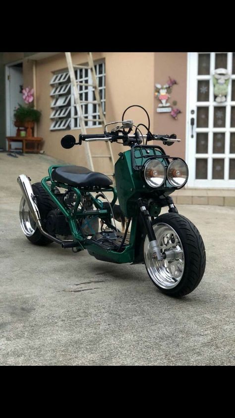 Custom Honda Ruckus, Honda Zoomer, Honda Scooters, Custom Moped, Honda Super Cub, Scooter Custom, Honda Ruckus, Moto Scooter, Moped Scooter