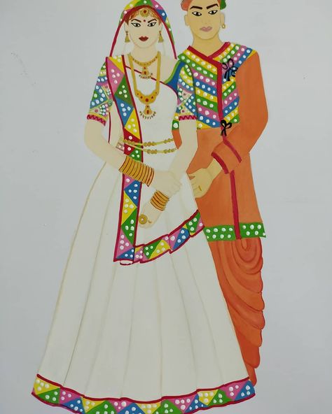 Jammu And Kashmir Traditional Dress, Krishna Sudama, Kashmir Tourism, Wedding Dress Illustrations, Fashion Model Drawing, Croquis Fashion, Rajasthani Dress, Illustration Collage, Fashion Illustration Collage