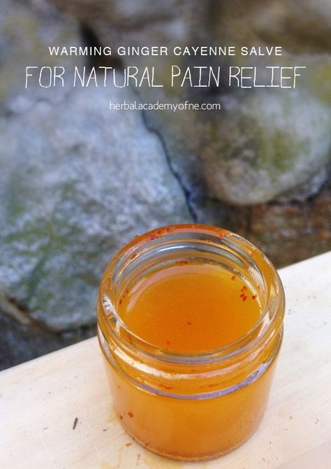 Warming Ginger Cayenne Salve For Natural Pain Relief Cooking With Turmeric, Salve Recipes, Natural Healing Remedies, Diy Remedies, Natural Pain Relief, Natural Therapy, Natural Health Remedies, Natural Home Remedies, Alternative Medicine