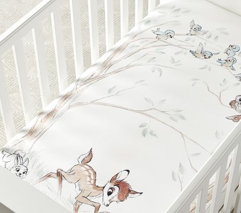 Bambi Nursery, Bambi Baby, Heirloom Baby Blankets, Crib Fitted Sheet, Kids Closet, Baby Changing Tables, Disney Nursery, Toddler Quilt, Nursery Chair