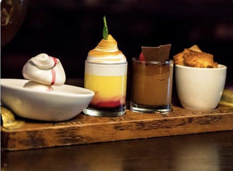 The Chef's Dessert Flight at Raglan Road Irish Pub and Restaurant Pub Desserts, Dessert Flights, Gastro Pub Desserts, Dessert Flight Boards, Best Pubs In Dublin Ireland, Irish Pubs In Ireland, Ireland Pubs, Pub Food, Irish Pub