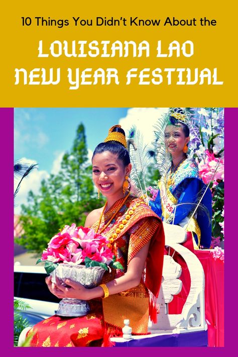 The Louisiana Lao New Year Festival is one of the state's most culturally unique assets that draws crowds by the thousands each year. Lanexang Village, a small rural neighborhood of Iberia Parish turns into a vibrant festival ground with a global reach. Rural Neighborhood, Lao New Year, Casino Hotel, Year Of The Pig, Event Flyers, Easter Weekend, Festival Posters, Music Concert, Laos