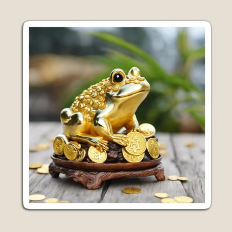 Feng Shui Money Frog, Money Frog, Feng Shui Money, Lucky 7, Feng Shui, Science Poster, Good Luck, Colorful Prints, Stranger Things Fanart