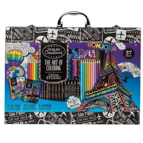 Coloring Set, Alex Toys, Coloring Drawing, Coloring Supplies, Five Below, Z Arts, Art Case, Premium Colors, Party Kit