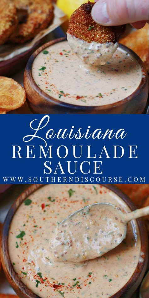 Louisiana Remoulade Sauce - southern discourse Chicken Express Serendipity Seasoning, 12 Hour Sauce, White Remoulade Sauce Recipe, Cha Kreung Recipe, Ch8cken Breast Recipes, Imperial Sauce Recipes, Remuloude Sauce Recipe, Roumalade Sauce, Remoulade Sauce Easy