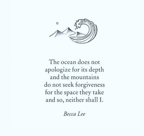 Becca Lee Ocean Lover Quotes, Ocean Quotes Inspirational, Ocean Quotes, Yoga Quotes, Positive Self Affirmations, Poem Quotes, New Quotes, Deep Thought Quotes, Quotable Quotes