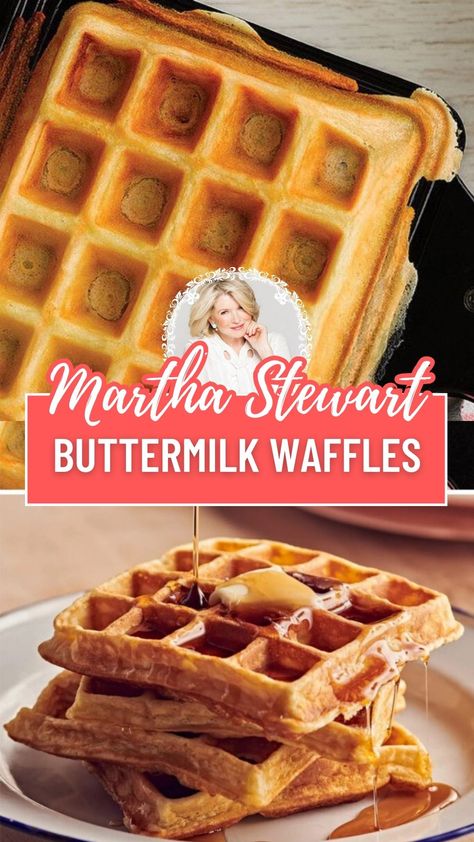 Martha Stewart Buttermilk Waffles​ Light And Fluffy Waffle Recipe, Easy Waffle Iron Recipes, Waffles Recipe Homemade Buttermilk, Breakfast With Buttermilk, Airy Waffle Recipe, Waffles With Buttermilk, Best Buttermilk Waffles, Best Waffles Ever, Crispy Buttermilk Waffles