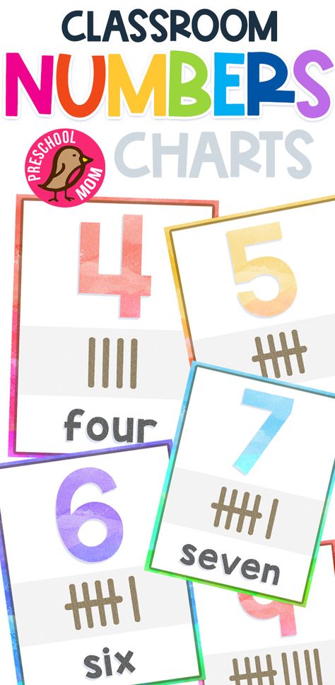 Our Free Number Charts for digits up to 30 are perfect for your homeschool or classroom! These gorgeous Preschool number charts in watercolor help develop counting, reading, and math skills. #preschoolmom #numbers #numbercharts #freenumberprintables Maths Number Chart, Preschool Number Posters Free Printable, Numbers For Classroom Wall Free Printable, Counting Sets Kindergarten, Number Posters Free Printables, Numbers For Preschool Free Printables, Numbers Posters For Classroom Free, Classroom Number Posters, Number Charts For Preschool Classroom