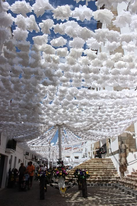 This Flowers’ Festival In Alentejo, Portugal, Will Take Your Breath Away | Bored… Festivals Around The World, Flower Festival, Hanging Decorations, Portugal Travel, Spain And Portugal, Event Ideas, Dream Destinations, Bored Panda, Travel Around The World