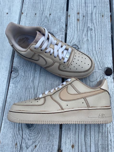 Coffee Dyed Air Force 1, Coffee Air Force 1, Coffee Stain Shoes, Air Force 1 Coffee, Swaggy Shoes, Coffee Shoes, Nike Airforce 1, Homemade Coffee, Air Force 1 Custom