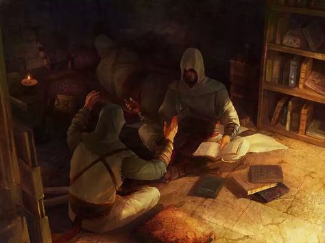 Mentor Altair Ibn La Ahad, Assassin's Creed Altair, Assassins Creed 1, All Assassin's Creed, Assassins Creed Series, Never Come Back, Secret Meeting, Assassins Creed Art, Assassin Creed