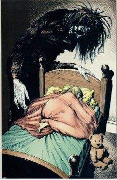 guardian Sandman Art Sinistre, Brian Bolland, Sandman Comic, Sandman Neil Gaiman, Monster Under The Bed, The Boogeyman, Bd Comics, Art Et Illustration, Neil Gaiman