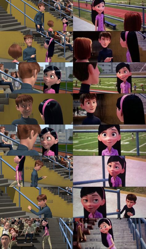 The Incredibles 1 and 2 Violet And Tony The Incredibles, Violet Parr And Tony Rydinger, Tony Incredibles, Violet X Tony, Tony Rydinger, Incredibles Fan Art, The Incredibles Fanart, Incredibles Fanart, Violet The Incredibles