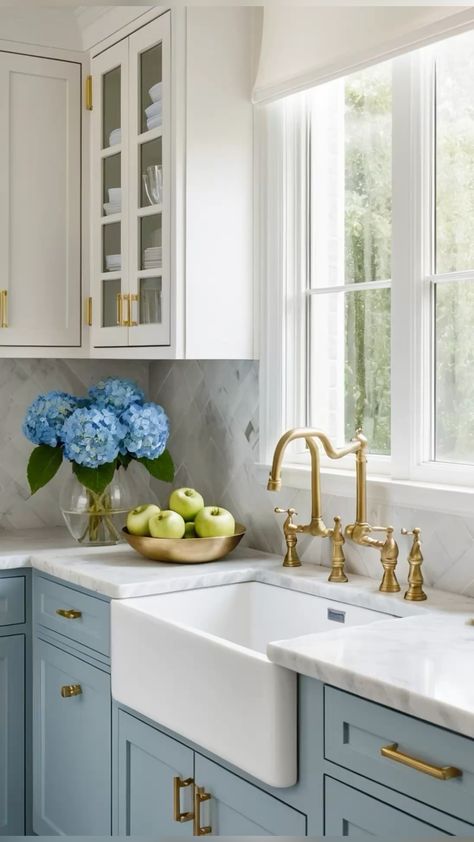 Charming Kitchen Bliss #KitchenInspo #HomeDesign #KitchenVibes #FloralDecor #CozyInteriors #InteriorDesign #DreamKitchen Charming Kitchen, Kitchen Island Lighting, Kitchen Shelves, Kitchen Lighting, Modern Kitchen Design, Kitchen Organization, Kitchen Storage, Kitchen Table, Kitchen Island