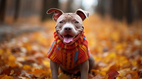 As the days grow shorter and the air becomes crisp, we all reach for our cozy sweaters. Pitbulls and bully-breed dogs often have shorter fur and are often sensitive to lower temperatures, so also benefit from a snuggly sweater. However, their big chests and muscular bodies make it hard to find the perfect fit. That's why we're diving into the world of Pitbull fashion. Clothes For Pitbulls, Big Dog Sweaters, Pitbull Clothes, Large Dog Sweaters, Chilly Dogs, Bully Breed, Bully Breeds Dogs, Love Winter, Bully Dog