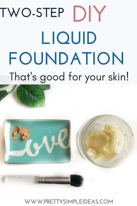 Love makeup but not the chemicals? Try this easy DIY Liquid foundation recipe that's good for your skin! #diy #skincare #skincaretips Diy Liquid Foundation, Daily Skin Care Routine Steps, Skin Tags On Face, Diy Foundation, Natural Beauty Secrets, Diy Soaps, Natural Beauty Remedies, Natural Beauty Diy, Morning Skin Care Routine