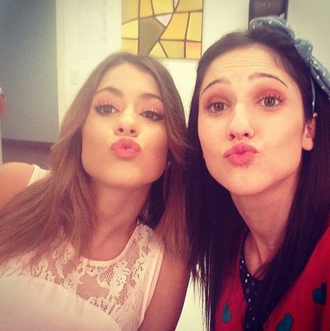 Martina Stoessel and Lodovica Comello Violetta And Leon, Violetta Disney, Violet Aesthetic, Best Friend Couples, Musical Comedy, Sofia Carson, Silly Faces, Disney Stars, Paris Hilton