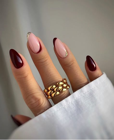 Bordo Nails, Wine Nails, French Tip Nail Designs, February Nails, Burgundy Nails, Thanksgiving Nails, Winter Nail Designs, Chic Nails, French Tip Nails