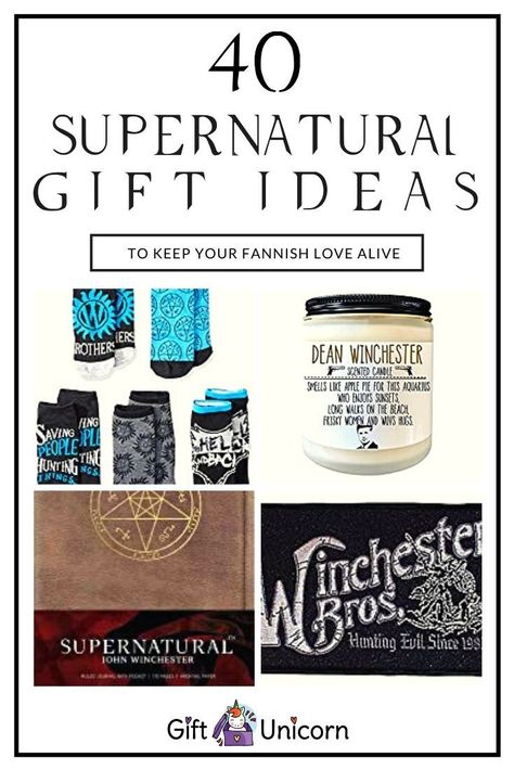 40 Supernatural Gifts To Keep Your Fannish Love Alive - GiftUnicorn Supernatural Gift Ideas, Supernatural Gifts, Personal Gifts, Supernatural Fans, Best Gifts For Her, Cool Gifts For Women, Candle Smell, Experience Gifts, Birthday Gift For Him