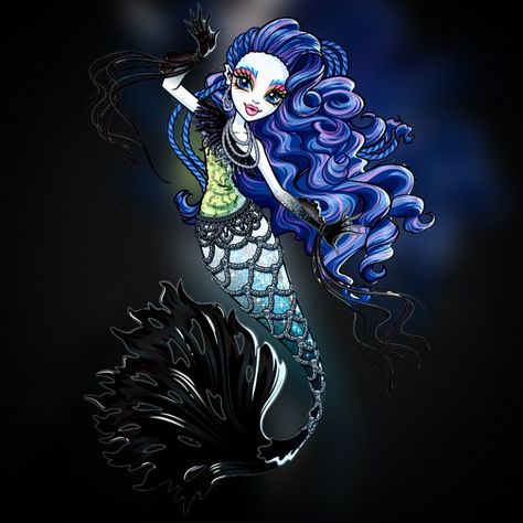 Monster High Sirena Von Boo, Monster High Nails, Sirena Von Boo, Monster High Redesign, Ghost Mermaid, Ghouls Night, Monster High Fashion, Monster High Stuff, Custom Cast