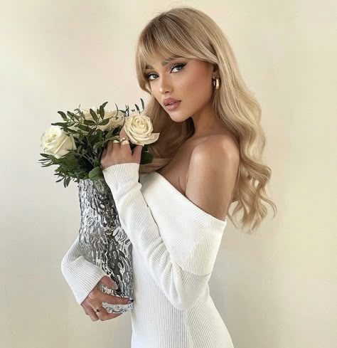 Long Blonde, Long Blonde Hair, Blonde Hair, A Woman, Blonde, Flowers, Hair, White, Instagram