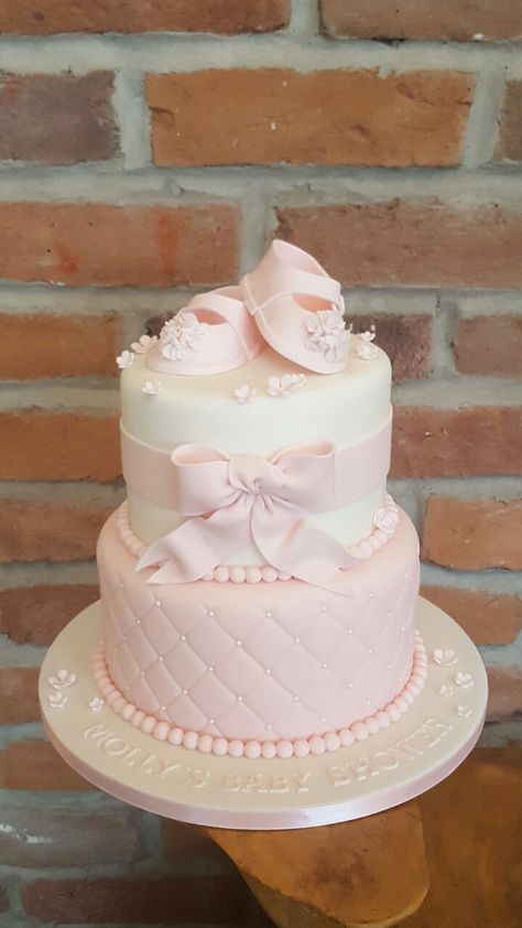 Cake For Christening Baby Girl, Baby Shower Cakes Pink, Baptismal Cake Girl, Elegant Baby Shower Cakes, Baby Girl Shower Cakes, Christening Cake Girl, Baby Shower Cakes Girl Pink, Baby Girl Baby Shower Cake, Girl Christening Cake